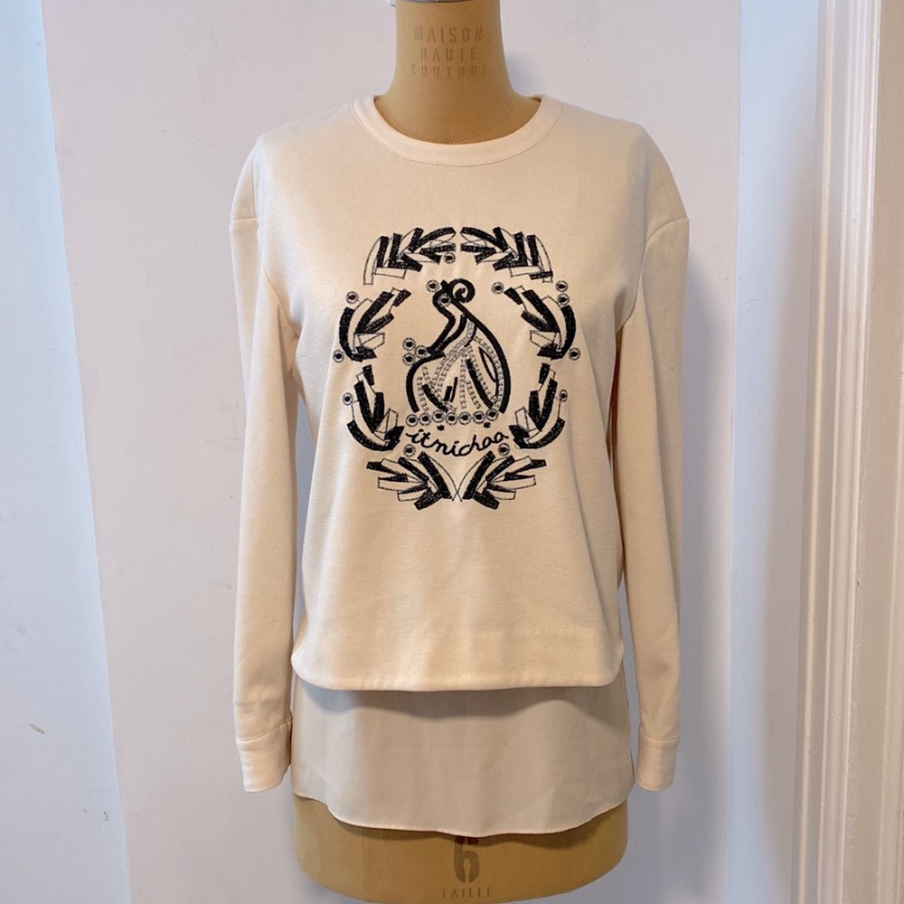 It Michaa Cream Logo Top Size S/M